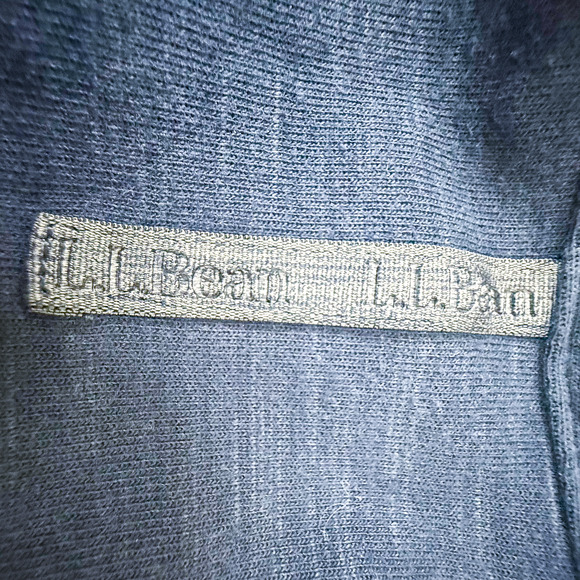 L.L. Bean Slightly Fitted L REG Blue Button Jacket Shirt Men’s 516015 Workwear - Picture 4 of 9